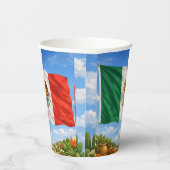 Gobelets En Papier Drapeau Mexicain (Droite)