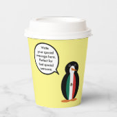 Gobelets En Papier Drapeau mexicain parlant à Mme Penguin (Recto)