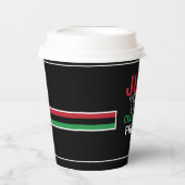 Gobelets En Papier Drapeau panafricain Conception, 12° anniversaire (Recto)