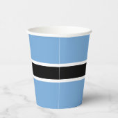 Gobelets En Papier Drapeau patriotique du Botswana (Droite)