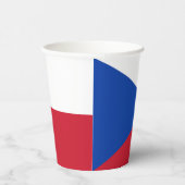 Gobelets En Papier Drapeau République tchèque (Droite)
