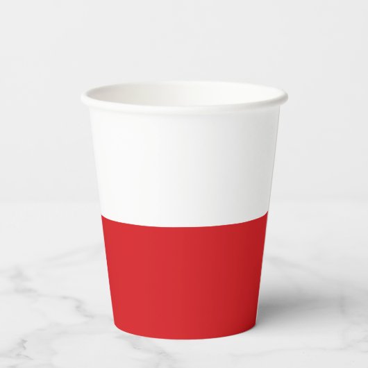 Gobelets En Papier Drapeau République tchèque (Verso)