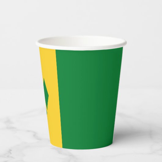 Gobelets En Papier Drapeau Saint-Vincent (Verso)