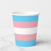 Gobelets En Papier Drapeau trans (Verso)