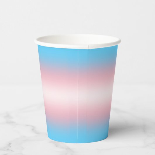 Gobelets En Papier Drapeau trans (Droite)