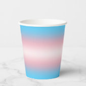 Gobelets En Papier Drapeau trans (Recto)