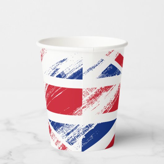 Gobelets En Papier Drapeau vintage Angleterre (Droite)