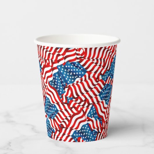 Gobelets En Papier Drapeaux (Verso)