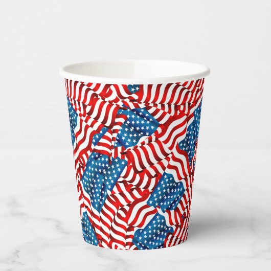 Gobelets En Papier Drapeaux (Gauche)