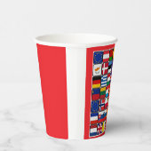 Gobelets En Papier Drapeaux internationaux (Droite)