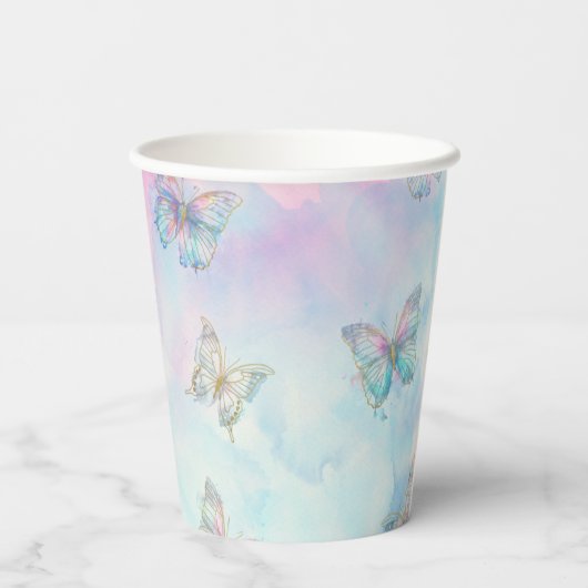 Gobelets En Papier Dreamy Enchanted à la rencontre du papillon (Verso)