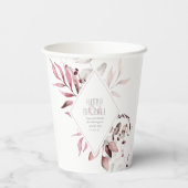 Gobelets En Papier Dreamy Foliage Mariage Bourgogne ID817 (Verso)