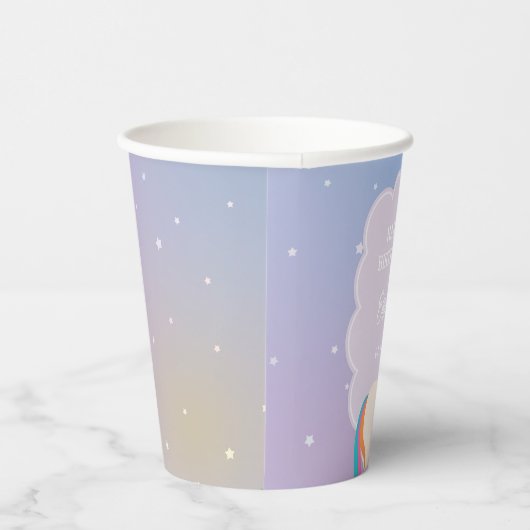 Gobelets En Papier Dreamy Magical Rainbow Unicorn Fête d'anniversaire (Droite)