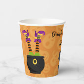 Gobelets En Papier Drôle Boire des sorcières Halloween (Recto)