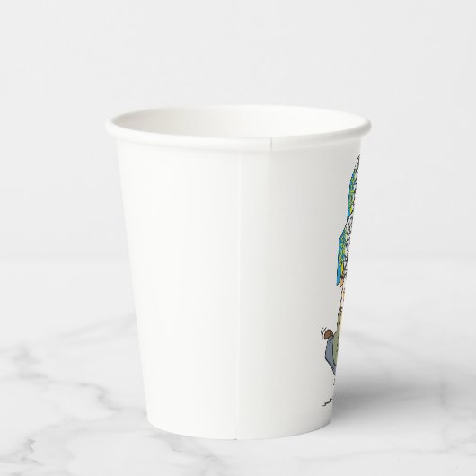 Gobelets En Papier Drôle Cartoon Homme Panique Acheter Papier Toilett (Droite)