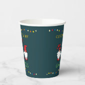 Gobelets En Papier Drôle Chillin' avec mon jeu de Noël Gnomies | (Gauche)