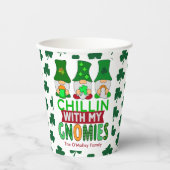 Gobelets En Papier Drôle Chillin avec mon Jour de la Saint Patrick Gn (Recto)