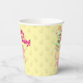 Gobelets En Papier Drôle Cochon Joyeux Anniversaire ! Carton de gâtea (Gauche)