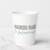 Gobelets En Papier Drôle comptable Halloween - Monster Mash (Verso)