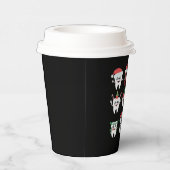 Gobelets En Papier Drôle Dental Noël Dents mignon Noël Dentiste (Droite)