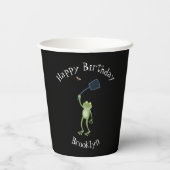 Gobelets En Papier Drôle dessin animé de la mouche à bec de grenouill (Verso)