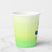 Gobelets En Papier Drôle dinosaure Kayak voile fête d'anniversaire (Droite)