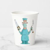 Gobelets En Papier Drôle Drôle Chirurgien Cartoon Hilarious Humour Mé (Recto)