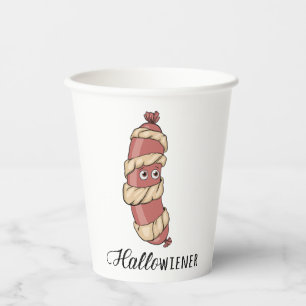 Gobelets En Papier Drôle Halloween Hotdog maman Hallowiener Pun
