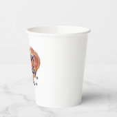 Gobelets En Papier Drôle Joyeux Jours de Challah Hanoukka Aquarelle (Gauche)