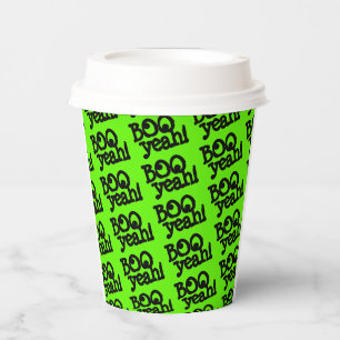 Gobelets En Papier Drôle Lime Green Booyeah ! Halloween des yeux croi