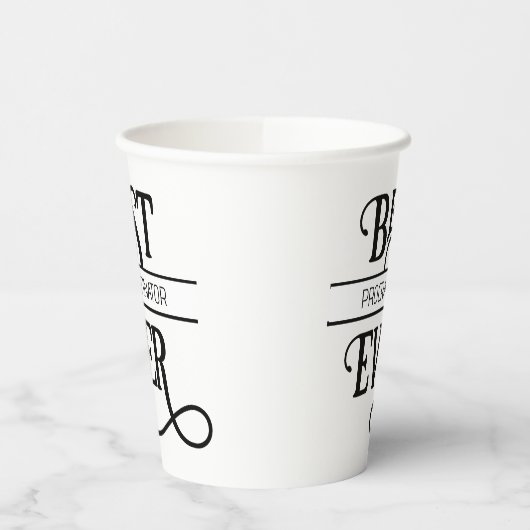 Gobelets En Papier Drôle meilleur titre d'emploi Procrastinator jamai (Gauche)