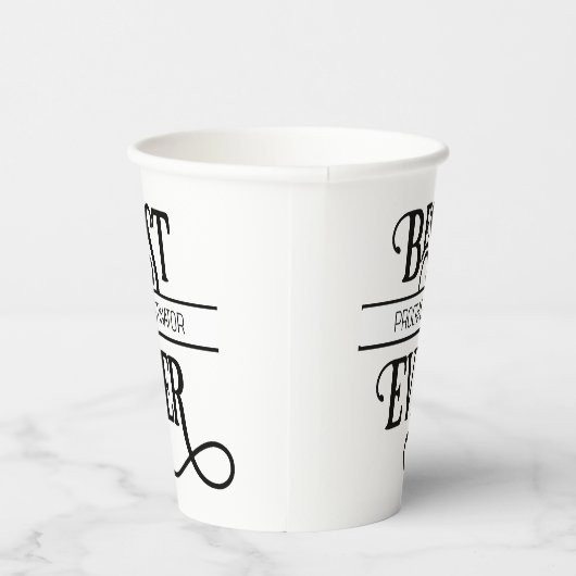 Gobelets En Papier Drôle meilleur titre d'emploi Procrastinator jamai (Droite)