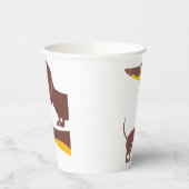 Gobelets En Papier Drôle mignon dachshund pour parent chien long (Gauche)