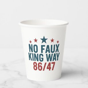 Gobelets En Papier Drôle No Faux King Way 86 47 4 juillet