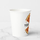 Gobelets En Papier Drôle pizza pepperoni mignonne foodie party (Droite)