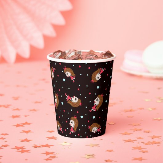 Gobelets En Papier Drôle princesse (Insitu)