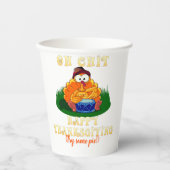 Gobelets En Papier Drôle Turquie réalise que c'est Thanksgiving ! (Recto)