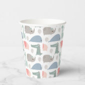 Gobelets En Papier Drôle Visage mignon Doodle Motif animal (Droite)