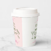 Gobelets En Papier Drôles Weenies Roses & Tinis Fête d'anniversaire a (Gauche)