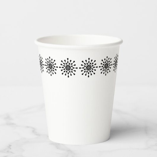 Gobelets En Papier Drops noirs (Verso)