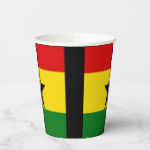 Gobelets en papier du drapeau du Ghana (Gauche)