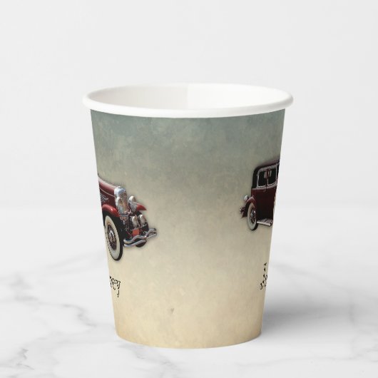 Gobelets En Papier Duesenberg/Duesy Model J Classic Car personnalisée (Gauche)