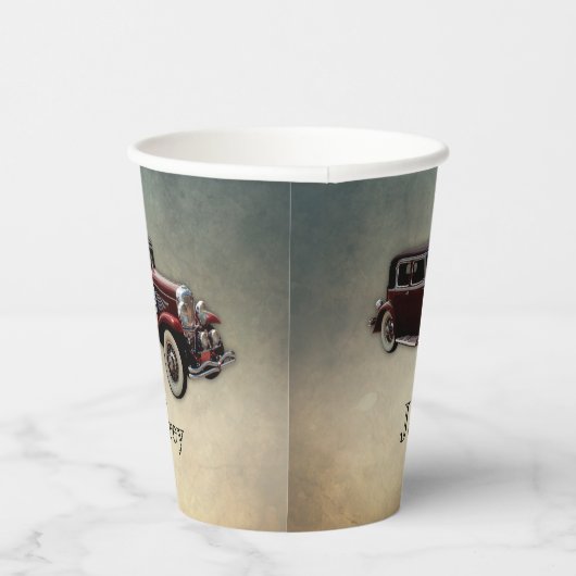 Gobelets En Papier Duesenberg/Duesy Model J Classic Car personnalisée (Droite)