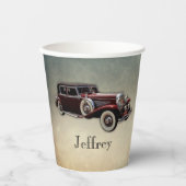 Gobelets En Papier Duesenberg/Duesy Model J Classic Car personnalisée (Recto)