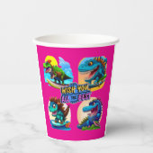 Gobelets En Papier duo dinosaure  (Recto)