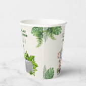 Gobelets En Papier Durable Cute Kawaii Green Wild Safari Animaux (Droite)