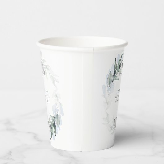 Gobelets En Papier Dusty Blue Eucalyptus (Droite)