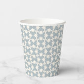 Gobelets En Papier Dusty Blue Star Motif Paper Cup (Verso)