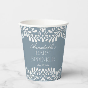 Gobelets En Papier Dusty Blue Talavera Espagne Fiesta Baby Sprinkel