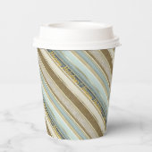 Gobelets En Papier Earth Tones Gold Christmas Motif#28 ID1009 (Verso)